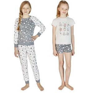 BCBG Girls Sz XS (5/6) Stars & Cupcakes Comfy 4 Pc Lounge Sleep Sets NEW NWT